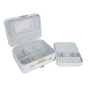 Juvelierizstrādājumu kastīte SEZANE TRAVEL 23,5x18,5x9cm, balta 88361