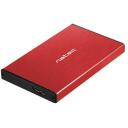 Natec HDD cietā diska korpuss NKZ-1279, 2.5", 6 Gbit/s, 4 TB, 1 diska atbalsts, 9.5 mm augstums, USB 3.0, sarkans
