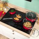 Russell Hobbs Riviera 4 daļu pannu komplekts RH03821, sarkans/melns, alumīnijs, 4 gab., visām plītīm, nepiedego&scaron;ais