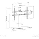 Neomounts TV statīvs DS45-430BL16 94-177.8 cm, maksimālā slodze 40 kg, VESA 200x200-600x400 mm, augstuma regulē&scaron;ana 0-116 mm