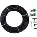 Ūdens plūsmas pilinā&scaron;anas &scaron;ļūtene 50m, BRADAS, DSWWF50-SET2, komplektā 87 elementi un efektīva laistī&scaron;ana