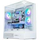 Zalman Корпус компьютера P40 PRISM WHITE, 3x3,5'' отсеки, 1x120mm вентилятор, ARGB, ATX, mATX, Mini-ITX
