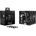 Be Quiet Korpusinis ventiliatorius PURE WINGS 3 BL139, 140mm, 5-13.2V, 0.96mmH2O, 1200RPM, 3 ventiliatoriai, juodas