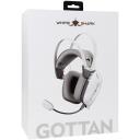 White Shark Austiņas GOTTAN-W, 350g, Balta, 53mm, 2m, 16&Omega;, 20Hz-20KHz, Mikrofons, Skaļuma regulētājs