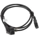 Lanberg Toitekaabel CEE 7/7 kuni IEC 320 C13 CA-C13C-11CC-0018-BK, 1.8 m, 10 A, must, VDE