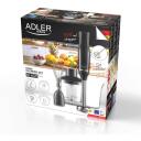 Adler k&auml;siblender AD 4620b, 800 W, 2 kiirus, 0,7 l anum, 0,5 l hakkija, roostevabast terasest noad, vahetatavad tarvikud