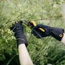 Aizsargcimdi krūmu kopšanai, FISKARS, 1071153, izmērs 10, mākslīgā āda, ar pastiprinājumiem un skārienjutīgiem pirkstu galiem