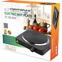 Esperanza EKH003K elektriskā plīts, 220-230 V, 50-60 Hz, 1000 W, 5 temperatūras pakāpes, termostatiskā aizsardzība