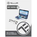 Tellur mitrās salvetes optiskām virsmām TLL491291, 10gab, 100% celuloze, 120x190mm, 30g