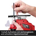 Einhell akutoitega saag TC-JS 18/70 Li 4321280, 18V, 2700/min, 20mm, 45&deg; nurk, 2.5 Ah aku, laadija