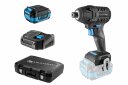 18V Bezvadu Impakt Skrūvgriezis Komplekts ar 2Ah Akumulatoru, HOGERT, HT2E255-B14, 200 Nm, 3 ātrumi, LED apgaismojums