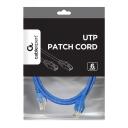 Gembird patch kaabel Cat.6 UTP PP6U-0.5M/B, 0.5m, sinine, 2xRJ-45 (M), U/UTP