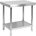 Saliekamais darba galds ar plauktu, YG-09000, YATO, 800x600x850 mm, nerūsējošais tērauds, max. slodze 150 kg