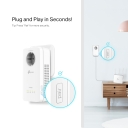AV1300 Gigabit perėjimo Powerline ac Wi-Fi rinkinys, TP-Link, TL-WPA8631P KIT, 1300 Mbit/s, 3 Ethernet LAN (RJ-45) prievadai, 802.11ac, Papildoma ki&scaron;tukinė lizdas