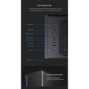 Zalman Datoru korpuss S5 Black, 2x3.5", 6x2.5", 7 sloti, 1xUSB 3.0, 2xUSB 2.0, RGB, 465x212x398mm, Melns