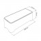 Kaanega karp juhtmete peitmiseks 36x14x12cm E-Box M valge / hall, 0801788968, CURVER