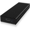 Raidsonic SDD cietā diska korpuss IB-1816M-C31, M.2, USB 3.1 (Gen 2), melns, 1 x 2280 mm, alumīnijs