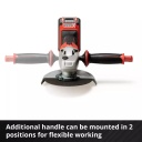 Bezvadu leņķa slīpma&scaron;īna AXXIO 18/150, EINHELL, 4431144, 700 W, 150 mm disks, bezsuku motors, 18 V, 10 gadu garantija