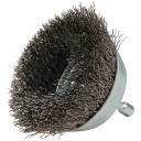 Kausveida birste 75mm, 1/4" HEX gofrēti tērauda sari D-76582 MAKITA