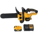 Dewalt Mootorsaag DCMCS565P1-QW 18V, 30 cm riba, 5 Ah aku, 215 ml &otilde;litank, 3,7 kg, ergonoomiline, kompaktne, ketta pidur