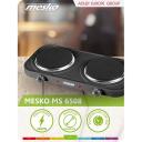 Adler elektriline pliit MS 6509, 2 tsooni, 1000 W, must, p&ouml;&ouml;rdkontroll, LED indikaatorid