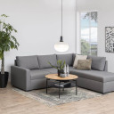 Kafijas galdiņ&scaron; GOLDINGTON D80xH45cm, ozols/melns AC77327 Allit