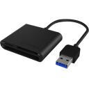 Raidsonic ICY BOX IB-CR301-U3 USB 3.0 ārējais kar&scaron;u lasītājs, 3 x kar&scaron;u slots: CF, SD, microSD, 5000 Mbit/s