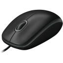 Logitech USB optiline hiir B100/910-003357, 800 DPI, 3 nuppu, 1.8m kaabel, ambidekstriline, must