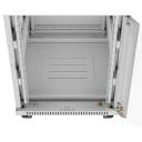 Lanberg Rack kapp 19" vabalt seisv 15U, FF01-6815-12SL, hall, 6 jahutusventilaatorit, 180&deg; ukse avamine