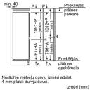 Bosch k&uuml;lmik KIV86NSE0, 177.2cm, 183L, 84L, 35dB, energiatase E, 2 ust, 4 riiulit, LED valgustus