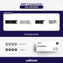 Zalman AMD kinnituskits ZM-AM5MKB, valge, must, alus x 4, kumm x 4