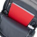 Rivacase Kuprinė 7567GREY/DARKBLUE, 17.3", 150mm, 780g, 1 priekinė ki&scaron;enė, USB prievadas, atsparus vandeniui, 2 &scaron;oninės ki&scaron;enės
