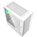 Gembird Корпус компьютера Midi Tower Fornax 4000 ARGB CCC-FC-4000W, 330x200x430mm, 2x3.5HDD, 3x120mm вентиляторов, белый