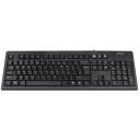 A4Tech Tastatūra KR-83 A4TKLA42925, 1.5m, 1000DPI, Membrāna, Melna, Ergonomisks dizains, Lāzeru iegravēti taustiņi