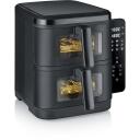 Severin Gaisa fritieris FR 002468, 2800W, 2 grozi, 9 programmas, 2x5.5l, skārienekrāns, mazgājamas daļas