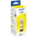 Epson Tindi pudel 108 C13T09C44A, 70ml, Kollane, Originaal, Tindi, 1 tk, &Uuml;hildub L18050, EcoTank L8050