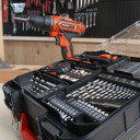 Suktuvas 20V - įsk. baterija 20V 2,0Ah ir pakrovėjas - 78 acc. POWDP15300 POWERPLUS