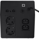 Green Cell UPS 1000VA 600W PowerProof UPS03, 1000 VA, 600 W, 4 AC lizdai, 2 x RJ-45, 1 x USB, 2 x 12V/7Ah