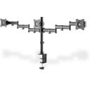 Digitus kolmekordne monitori statiiv DA-90362, 27'', 8kg, 3 monitori, 360&deg; p&ouml;&ouml;ramine, integreeritud kaablite haldus