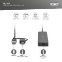 Digitus USB centrmezgls 4-portu DA-70236, 4 x USB A 3.0, 5 Gbps, strāvas adapteris, 1,2 m kabelis