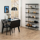 Sienas plaukts ANGUS 94x27xH172cm, melna AC90081 Allit