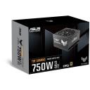 Asus TUF-GAMING-750G-EVO toiteplokk 90YE00SB-B0NA00, 750 W, 20+4 pin ATX, t&auml;ielikult modulaarne, aktiivne jahutus