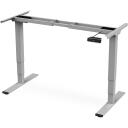 Digitus Grīdas statīvs DA-90435 Elektriskais galda rāmis, 62-127 cm, 100 kg, pelēks, augstuma regulē&scaron;ana
