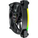 Montech Datora korpuss ventilators AX120 PWM BLACK 3 IN 1, 120mm, 720-1760RPM, 27dB, 3x4PIN, RGB apgaismojums