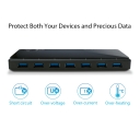 USB 3.0 7-портовый хаб с 2 зарядными портами, TP-Link, UH720, 7 USB 3.0, 2.4A, 1 USB 3.0 Micro B