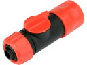 Ātrā savienojuma ar vārstu 1/2", YATO, YT-89077, izturīgs ABS un PP, ūdens plūsmas regulēšana