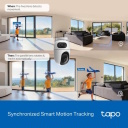 TP-Link WiFi vidaus IP kamera Pan Tilt Dual Lens Tapo C245D 2K 3MP AI aptikimas naktinis matymas Balta
