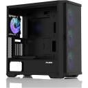 Zalman Z10 DUO arvutikorpus ZM-IF120 x4, 2x2,5'', 2x3,5'', 4x120mm ventilaatorit, 1xUSB-C, 2xUSB 3.0, Karastatud klaas