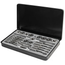 Threading Tool Set, SCHEPPACH, SCH-M024-2, 24 pcs, 1/4 - 1/2" sizes, HSS material