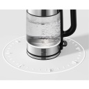 Elektriskā stikla tējkanna 2200 W 1.7 L stikla korpuss 360° rotējoša pamatne melna nerūsējošā tērauda apdare BHR7423EU Xiaomi